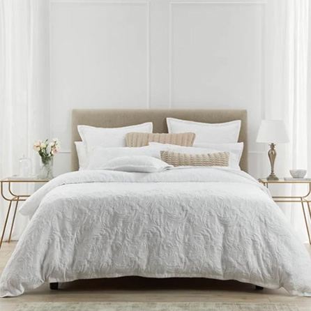 Private Collection - Parisi Quilt Cover Set Range White, to create a Luxury Country Style on you bedroom.