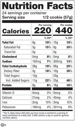 breaktime ginger cookies nutrition facts breaktime ginger cookies nutrition facts