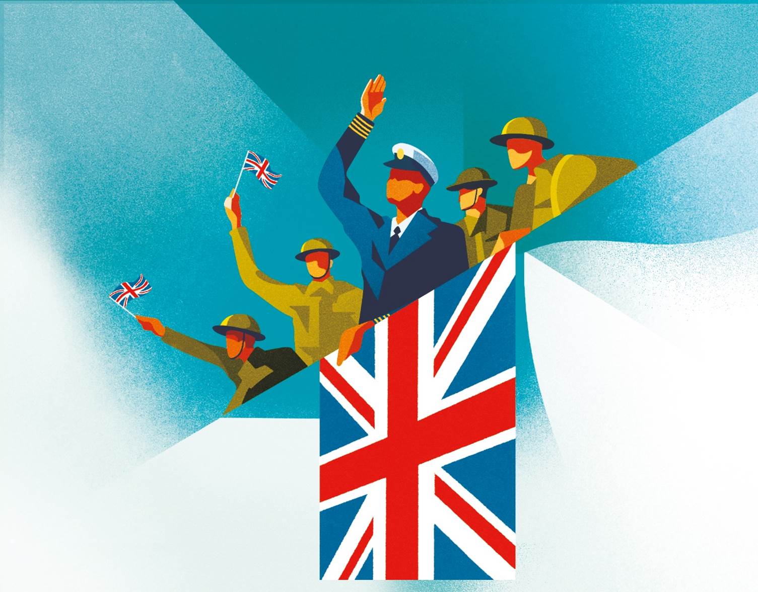 A group of people waving from a flagAI-generated content may be incorrect.