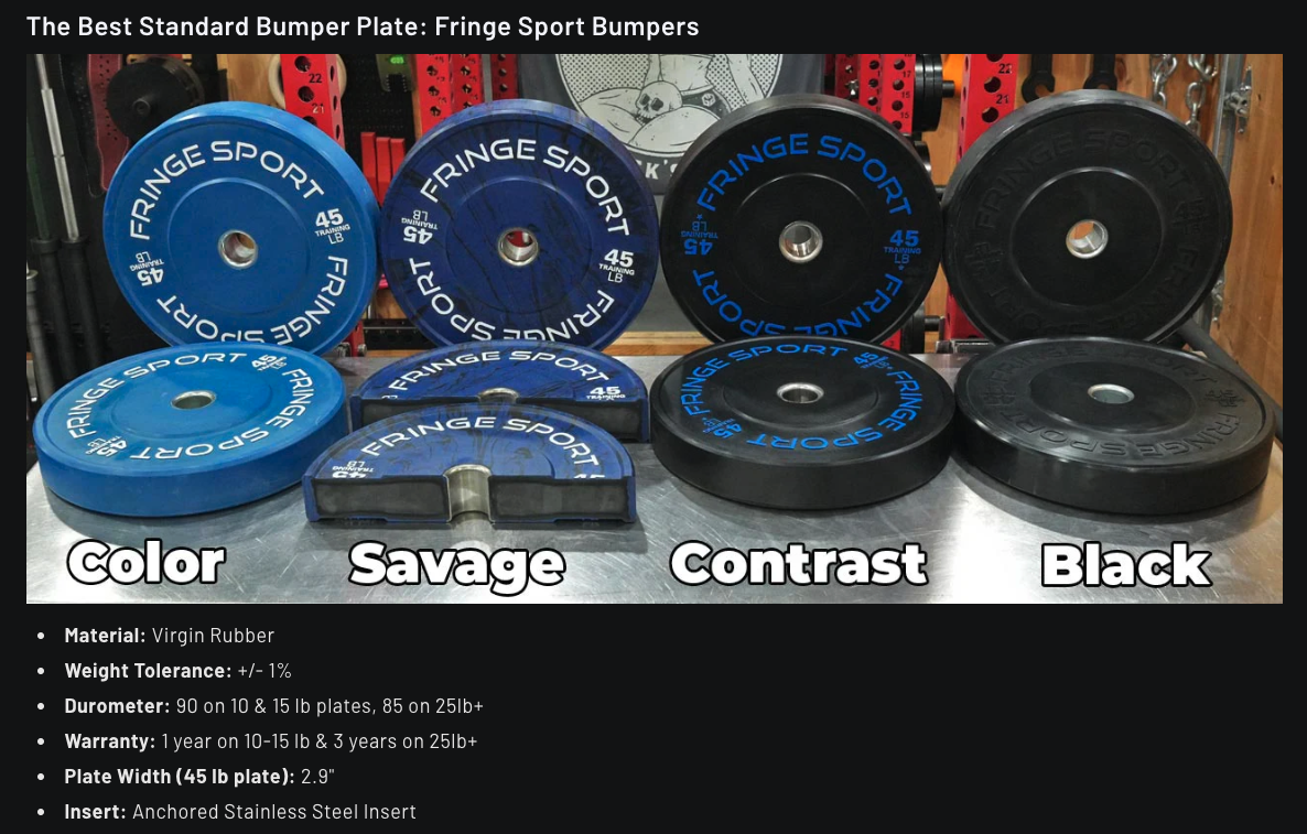 Savage Bumper Plate Sets