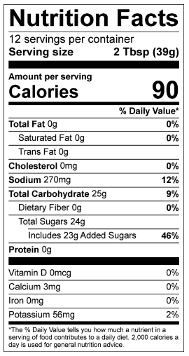 Nutrition Facts