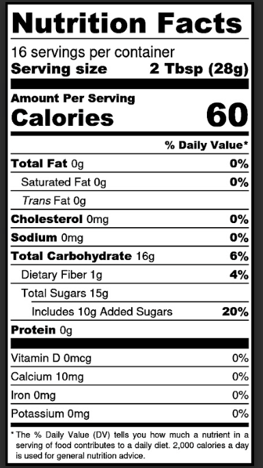 Apple Butter Delight Nutrition Facts