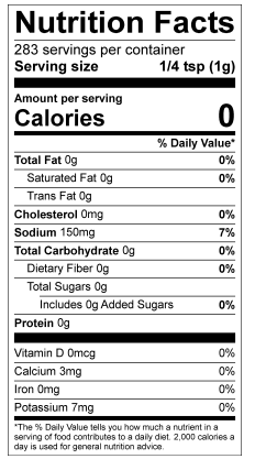 Double Pepper Coarse Cow Cover Nutrition Facts