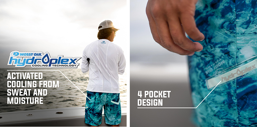 Mossy Oak XTR Mens Fishing Shorts Quick Dry & Wicking Shorts: Buy
