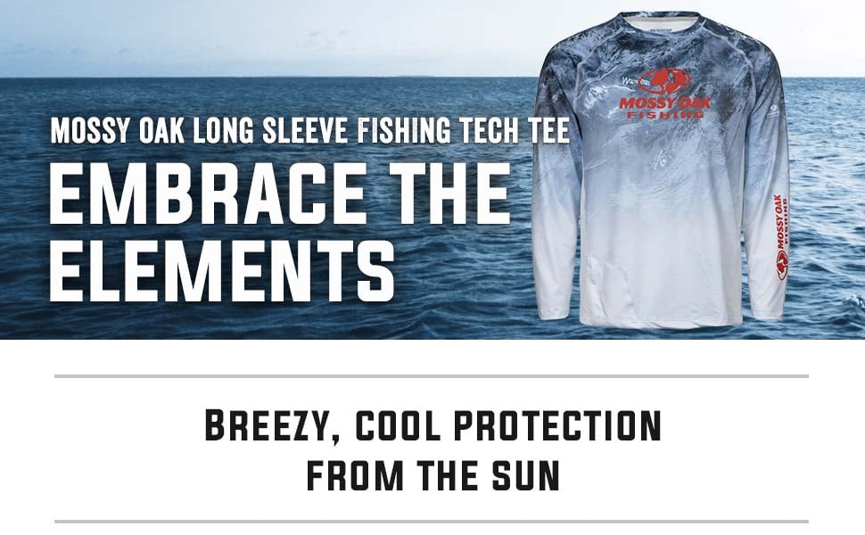 Embrace the Elements Mossy Oak Long Sleeve Fishing Tech Tee