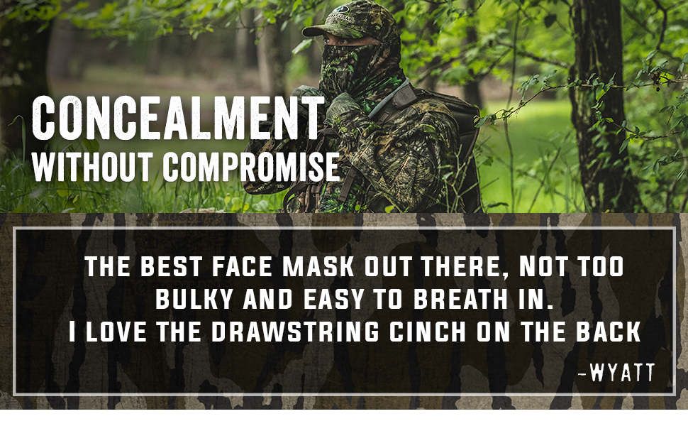 camo face covering for hunting