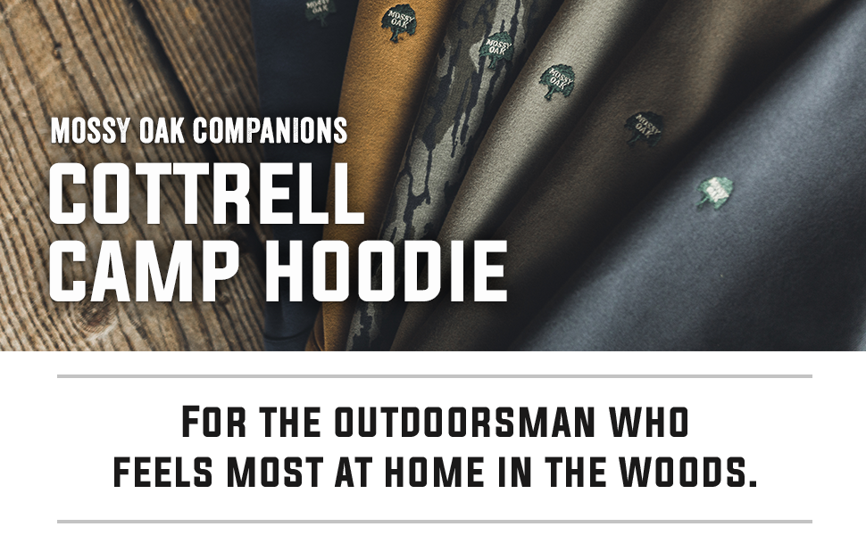 Mossy Oak's Companions Cottrell Camp Hoodie Collection 