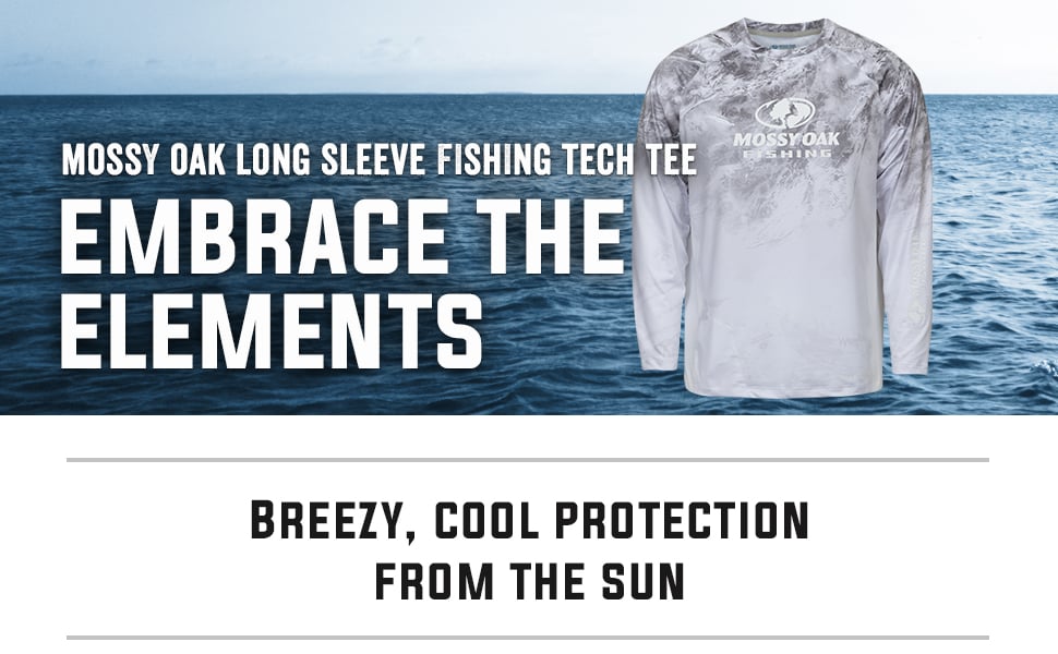 Mossy Oak Long Sleeve Fishing Tech Tee Embrace the Elements