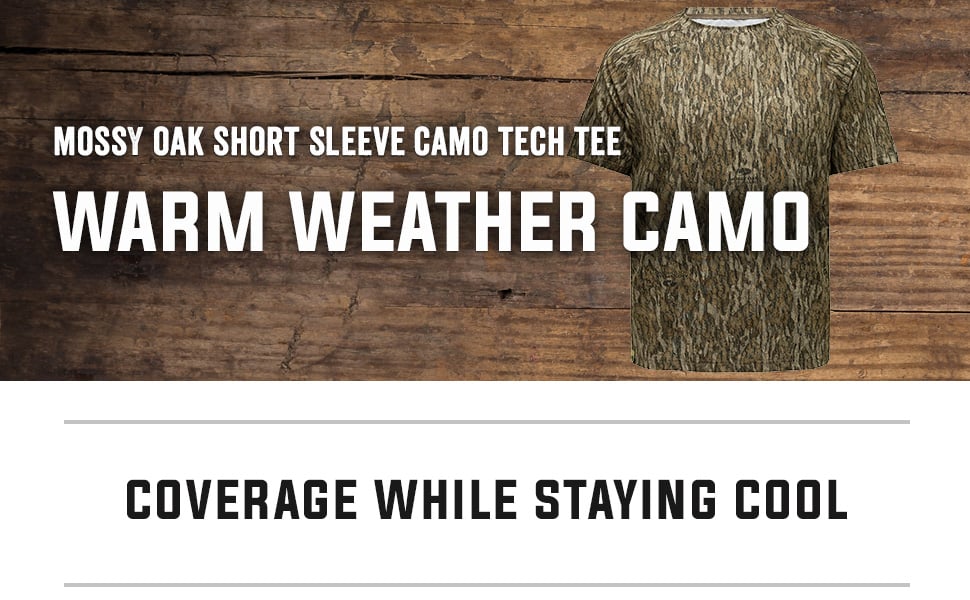 Mossy Oak Short Sleeve Camo Tech Tee