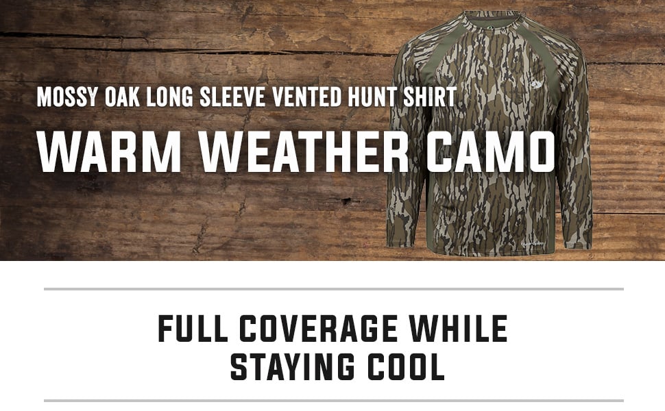 Mossy Oak Long Sleeve Vented Hunt Shirt 