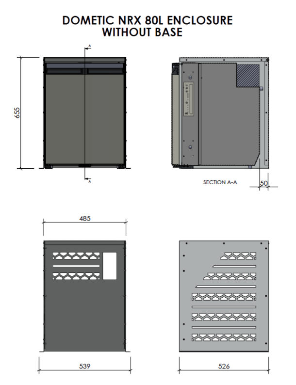 TCX 80L Upright Fridge Cage