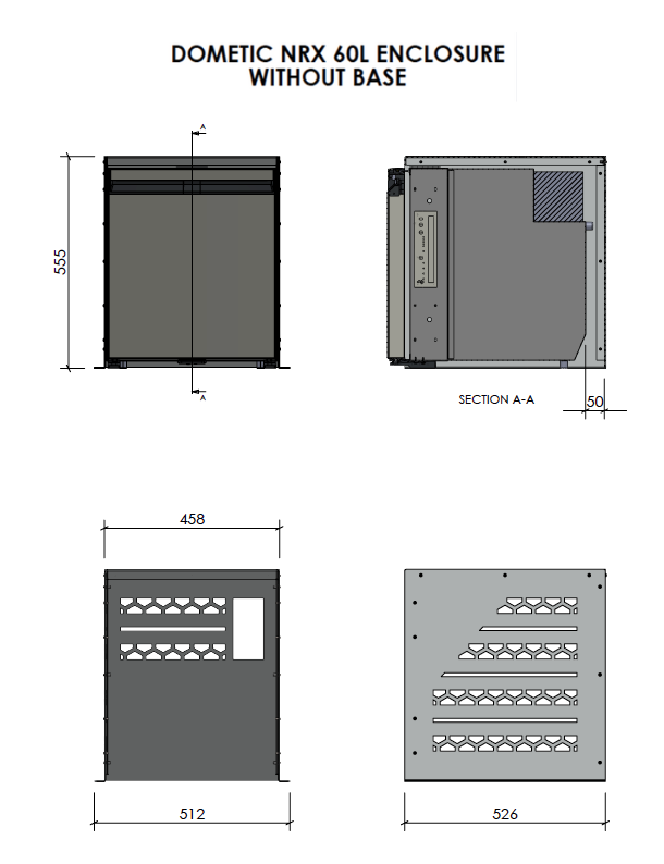 TCX 60L Upright Fridge Cage