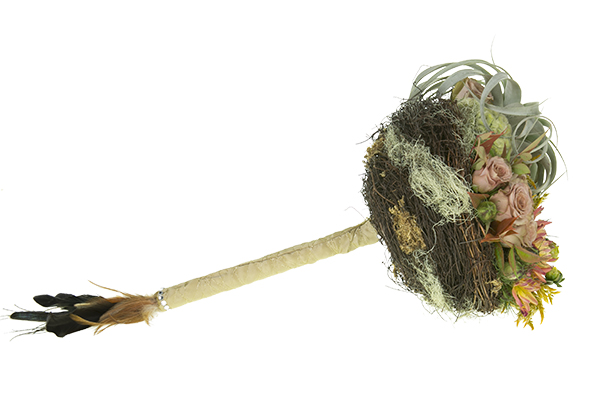 Finish the handle with a festive ribbon