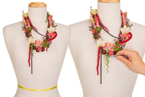 An addition of String of Pearls to the necklace.