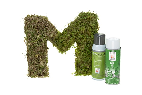 Use Design Master paint to brighten and enhance the natural dry moss color