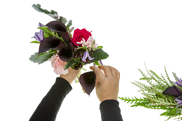 Adding Callas and Clematis to the bouquet