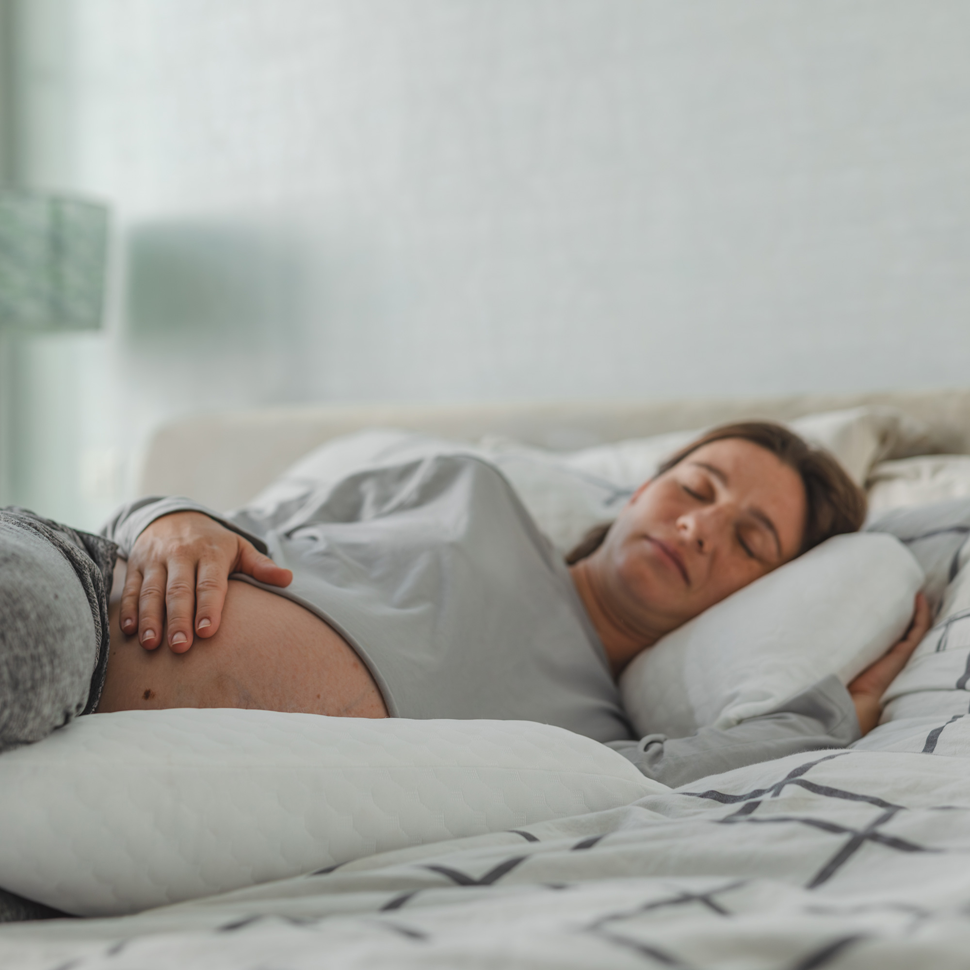 Pregnant woman resting