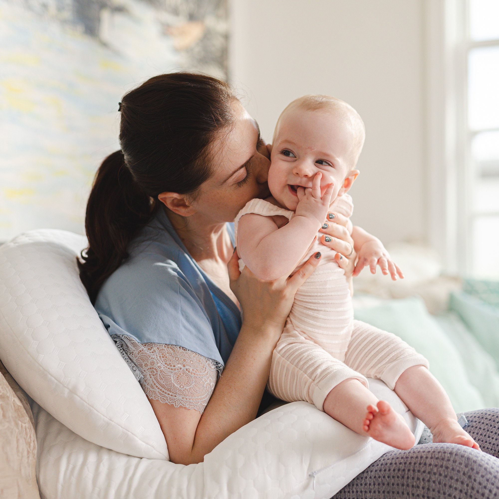 mom with baby