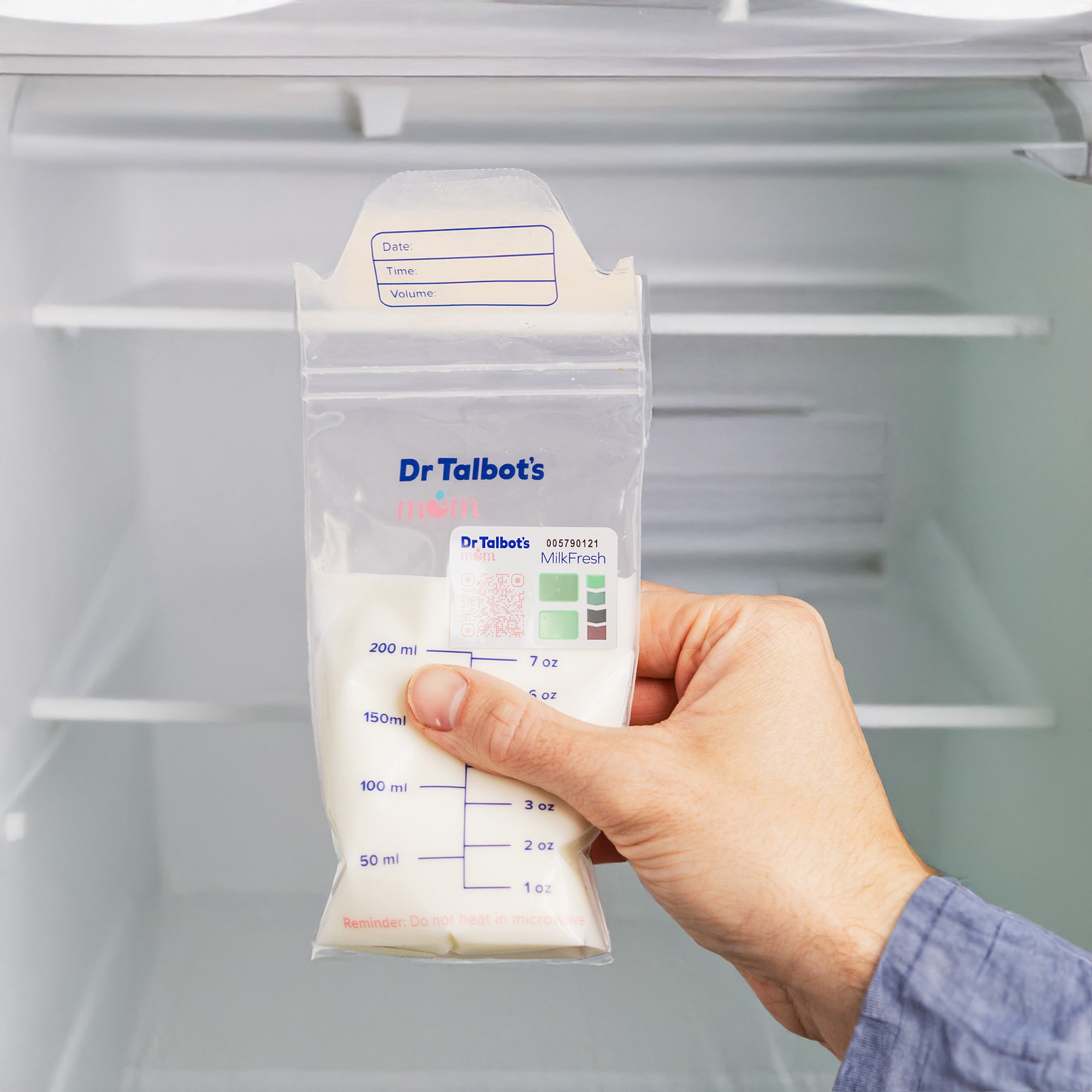 getting breastmilk from freezer