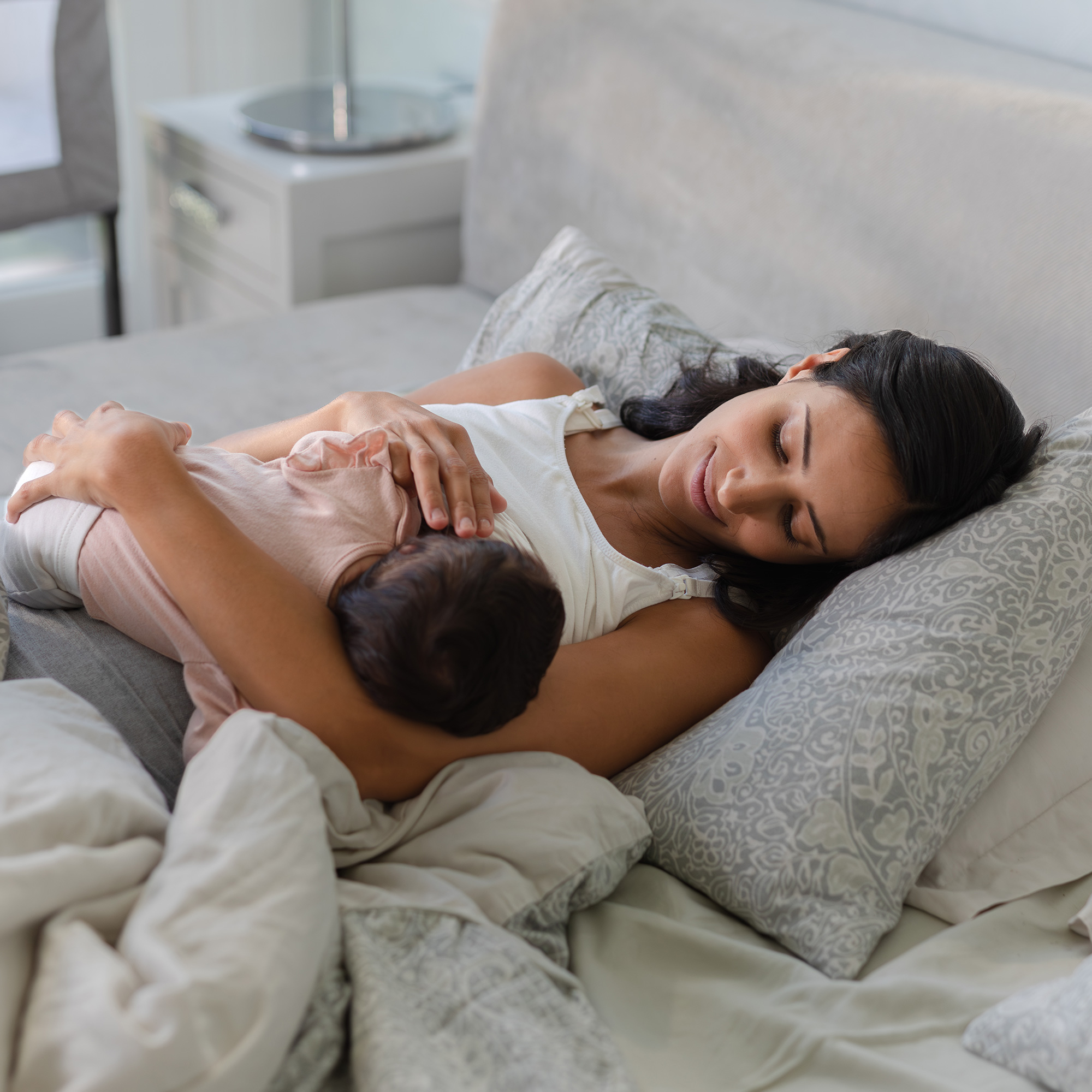 Mommy breastfeeding baby