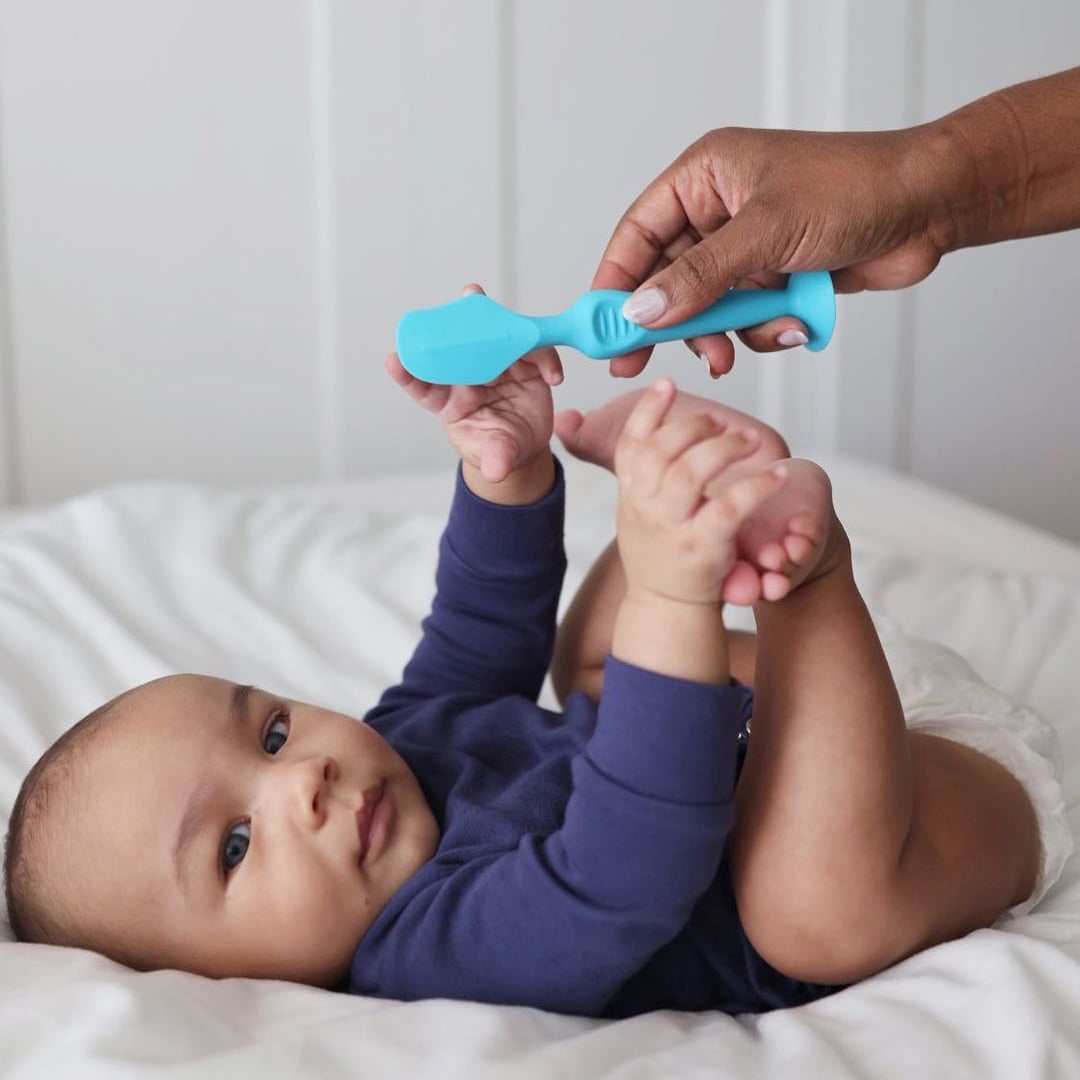 baby with Dr Talbot's Diaper Cream Brush