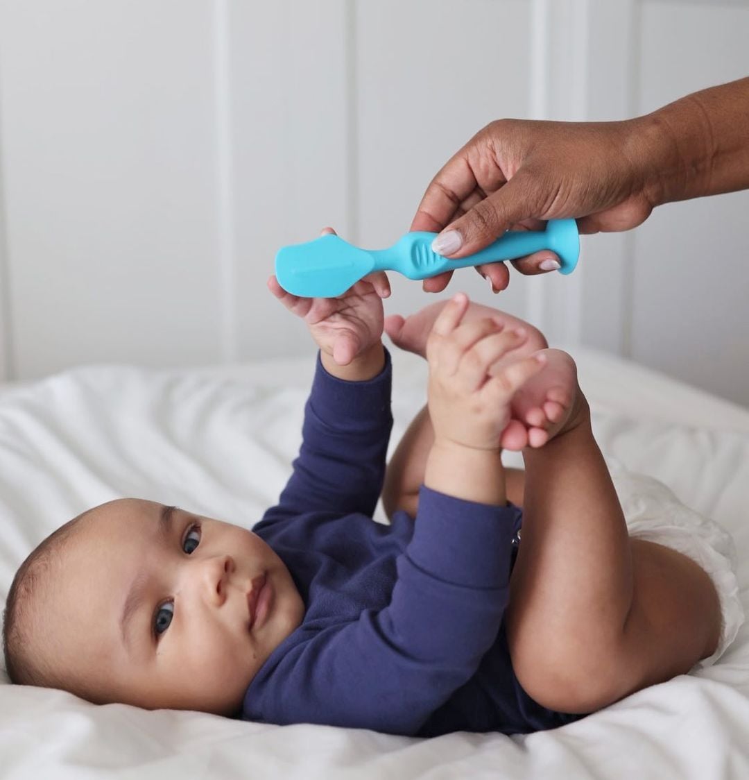 baby getting changed