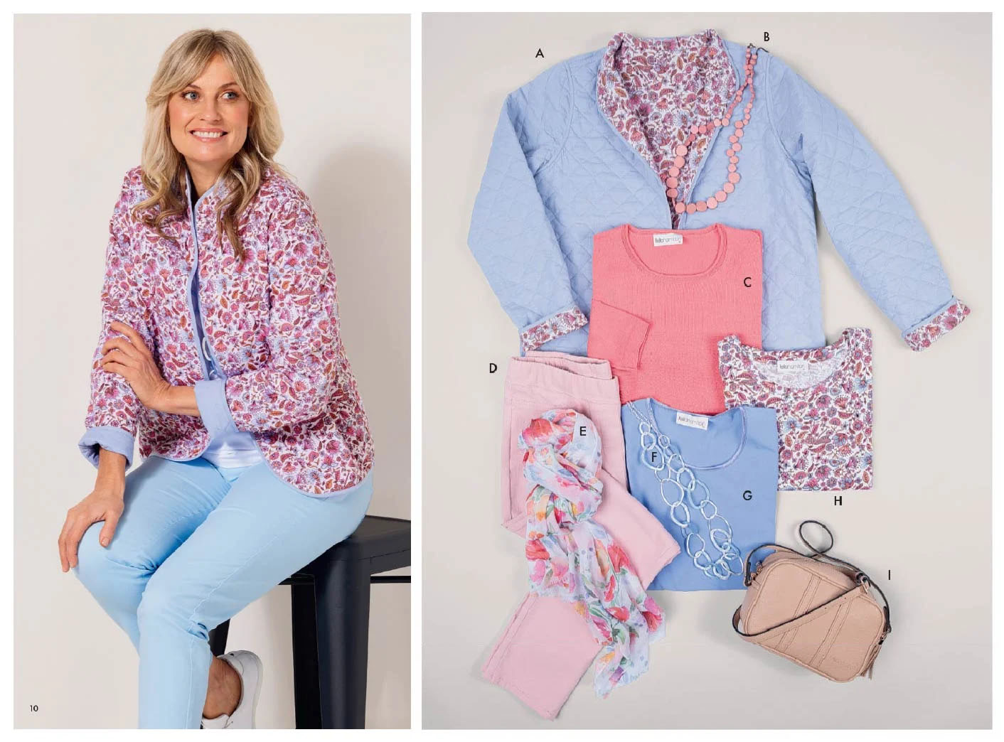 Catalogue image with Spring Bloom Jacket and Tee