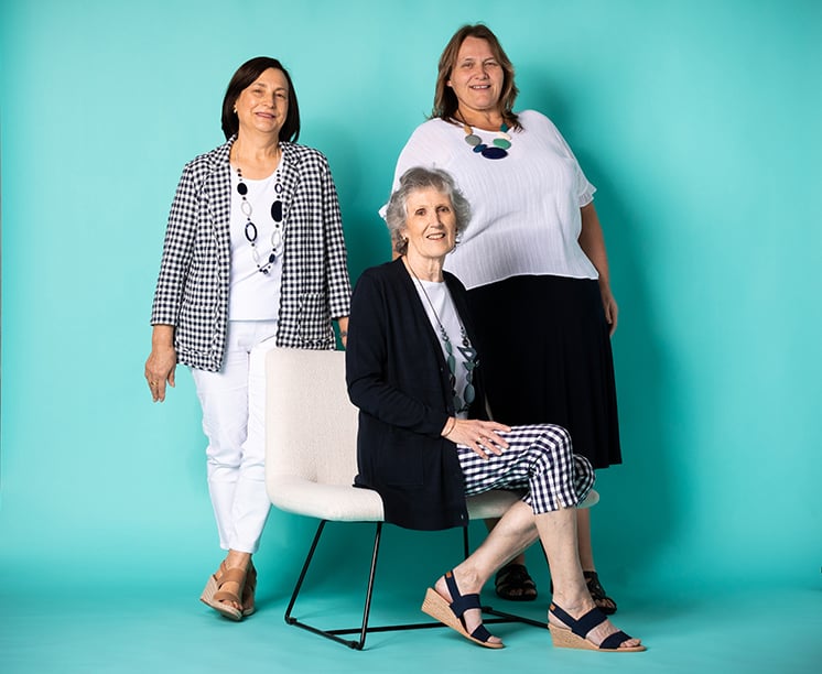 Josie, Julie and Anne.