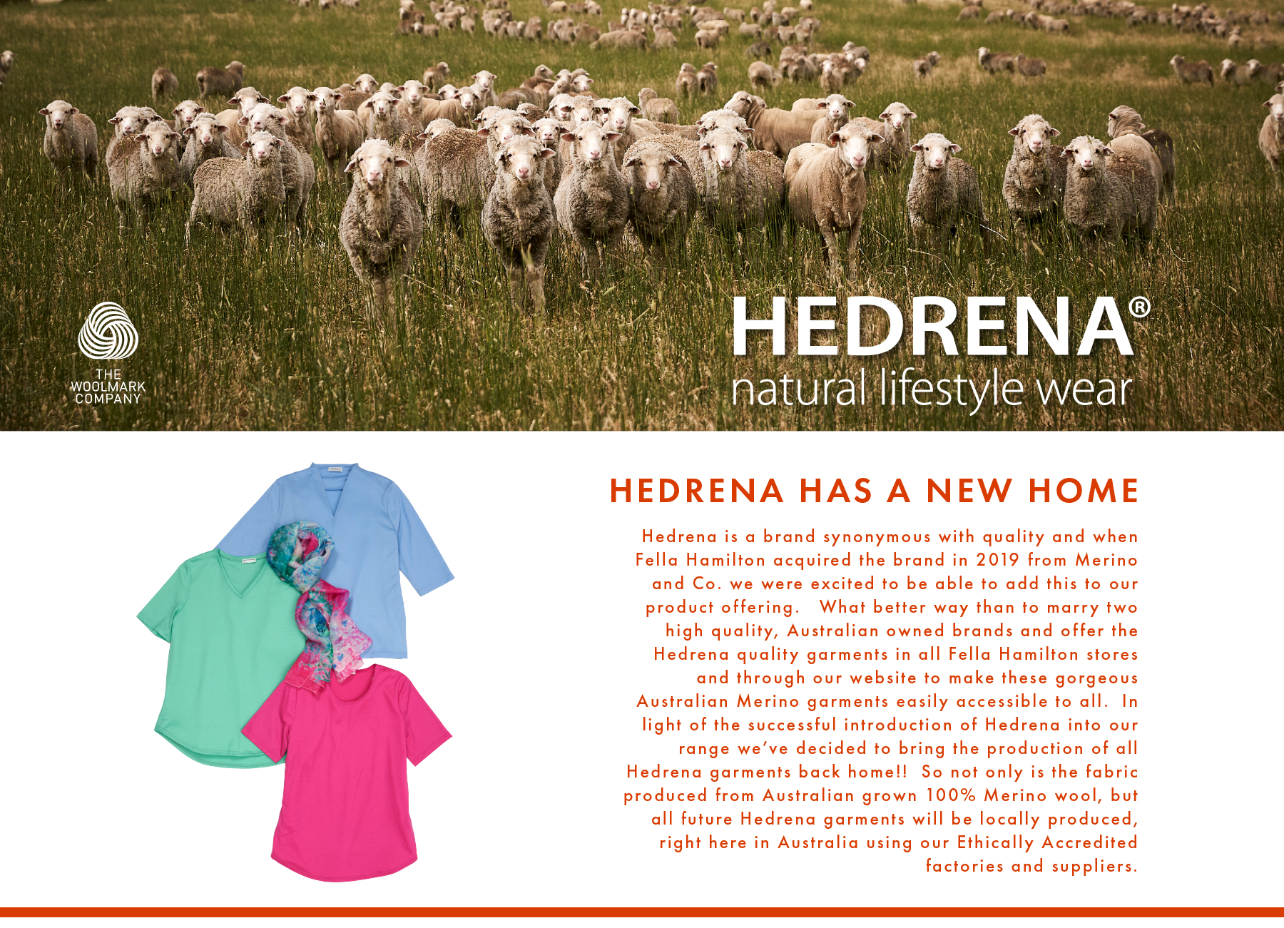 Hedrena: Merino wool.