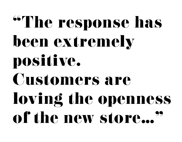 The public response to the new store has been extremely positive. 