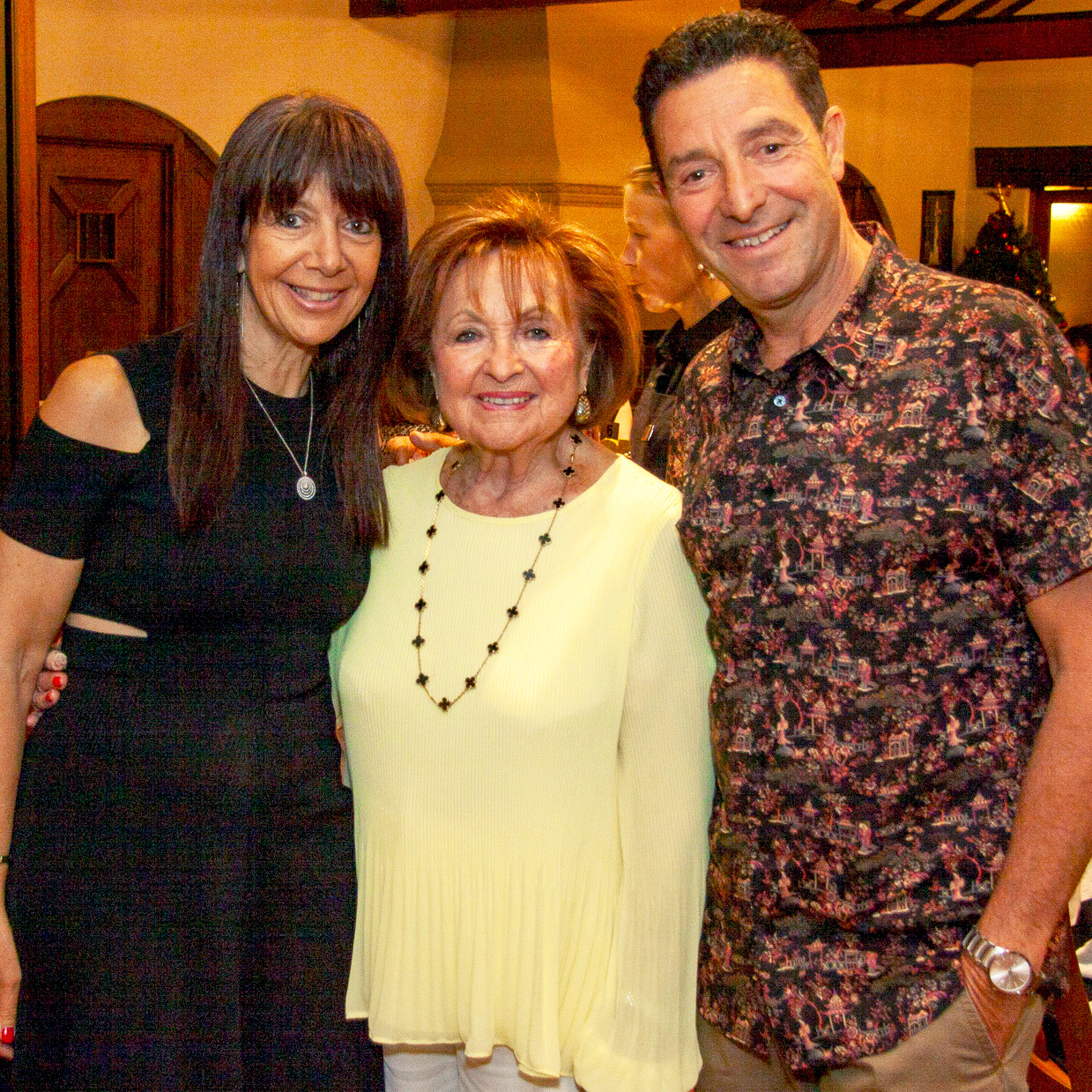 Sharon, Fella, and David all photographed together. 