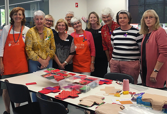 Carolyn Walker and the Camberwell chapter volunteers