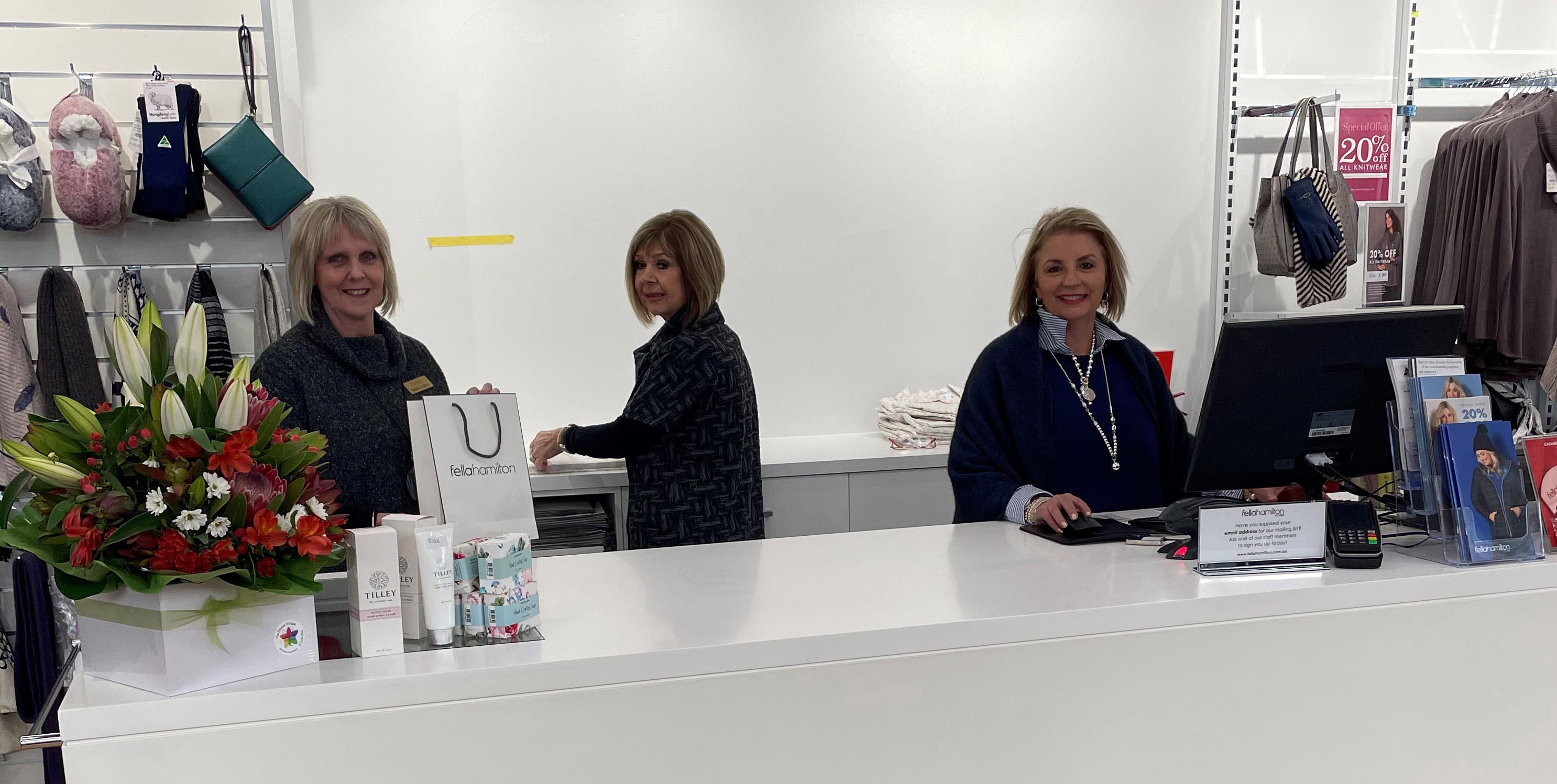 Our wonderful staff at our new Launceston store.