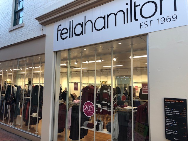 The new Fella Hamilton store.