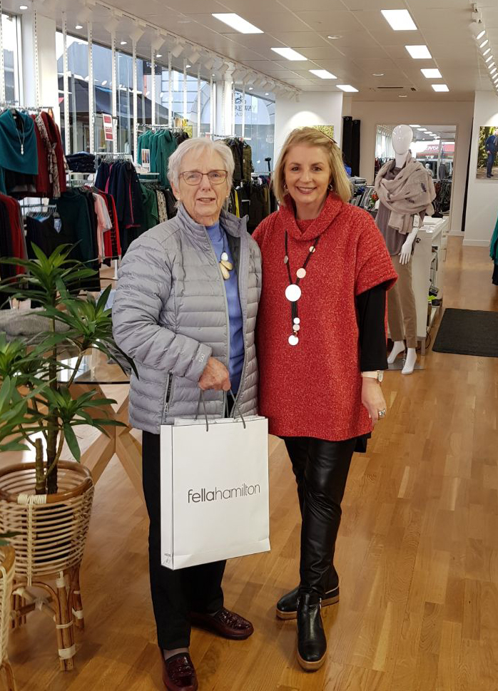 A customer, Pam, in our new Launceston store.