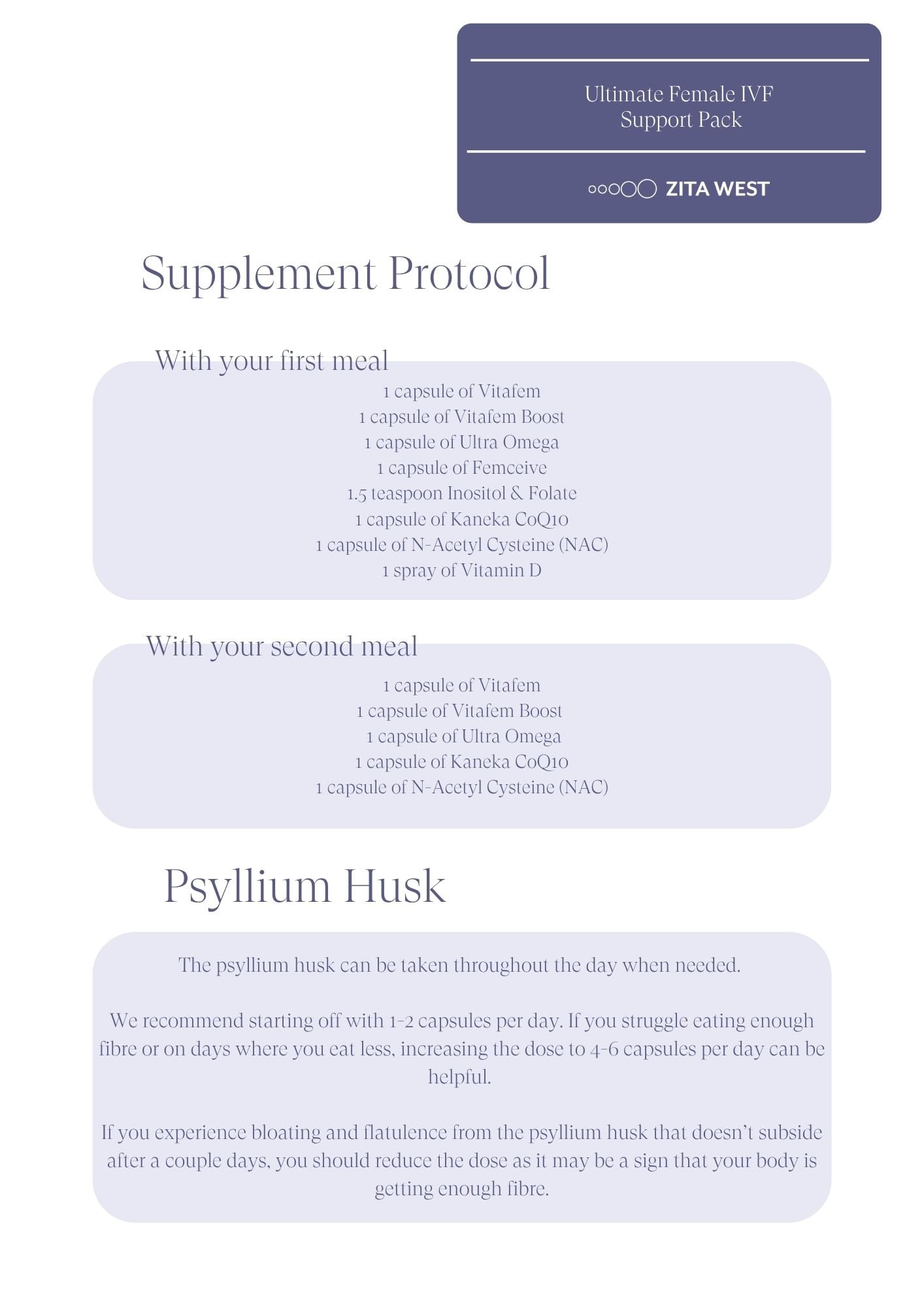 Ultimate IVF Pack Protocol