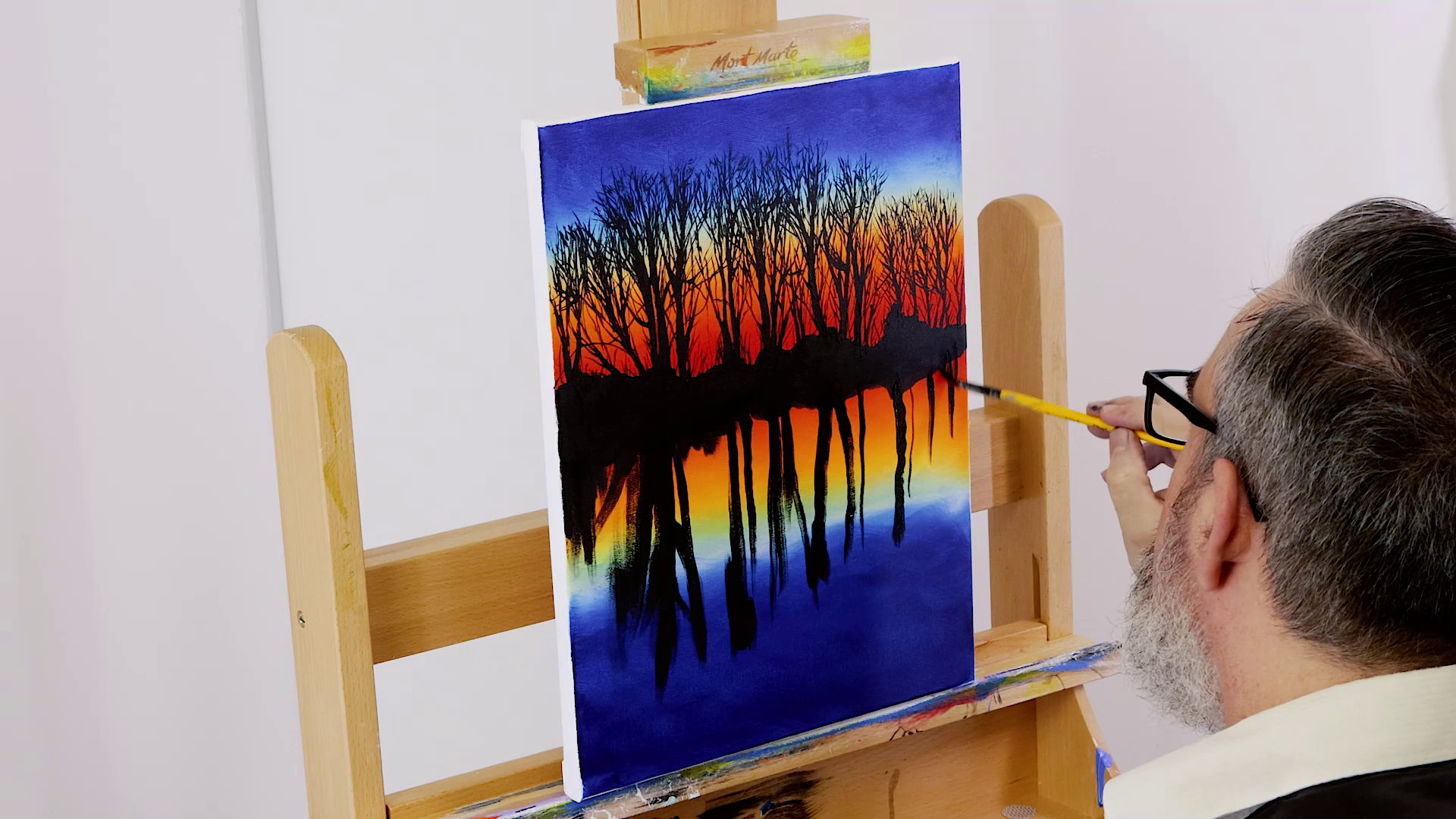 How To Paint A Sunset - Step By Step Acrylic Tutorial For Beginners  Diy  canvas art painting, Beginner painting, Simple acrylic paintings