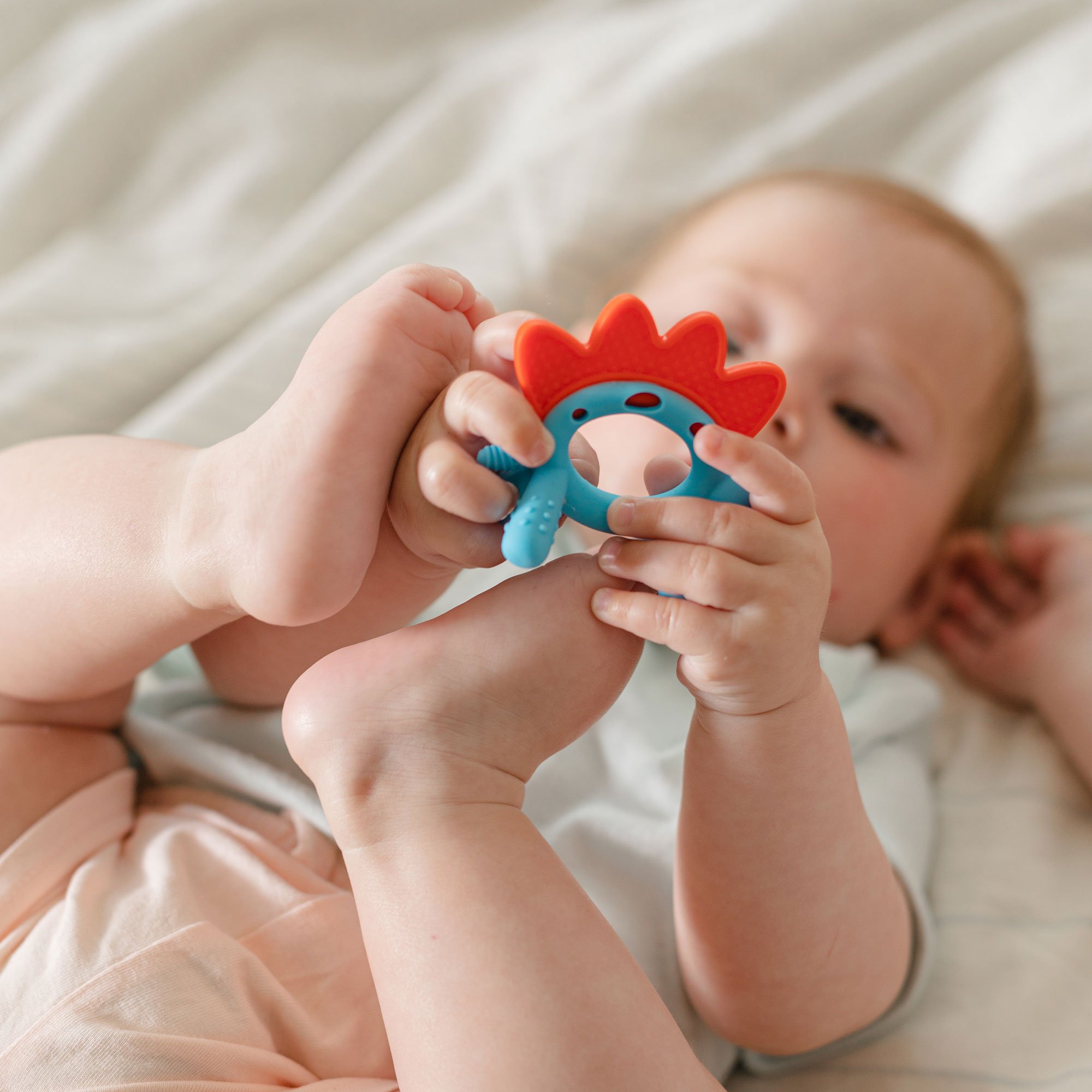 Baby Playing with Teether