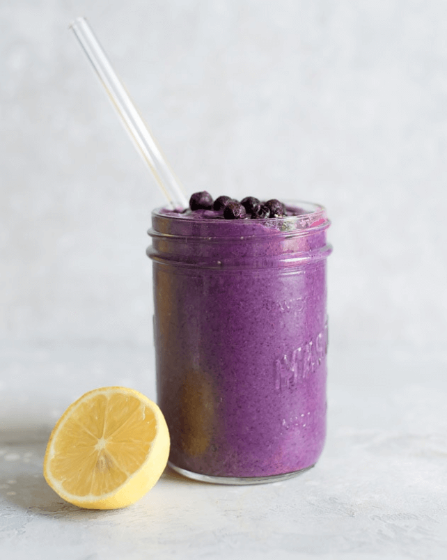 lemon blueberry hangover smoothie