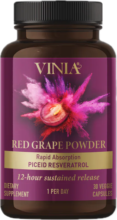 VINIA 12-Hour Long-Lasting Piceid Resveratrol Supplement