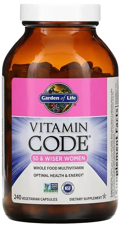 Garden of Life Vitamin Code 50 & Wiser Women