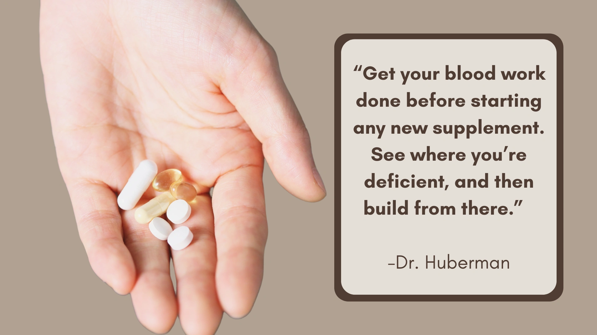 Andrew huberman supplements
