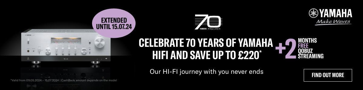 Yamaha Celebrate 70 years of HiFi and save up to £220