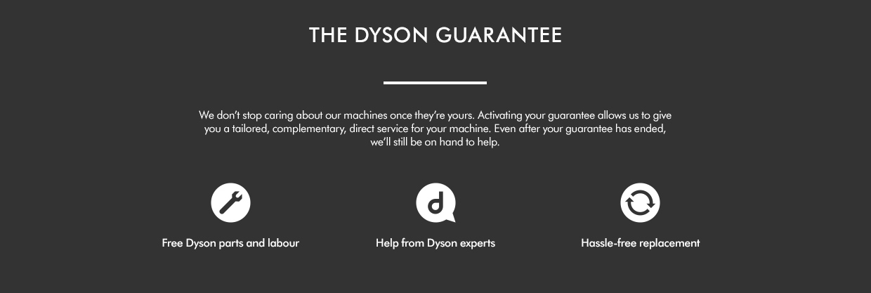 The Dyson Guarantee 