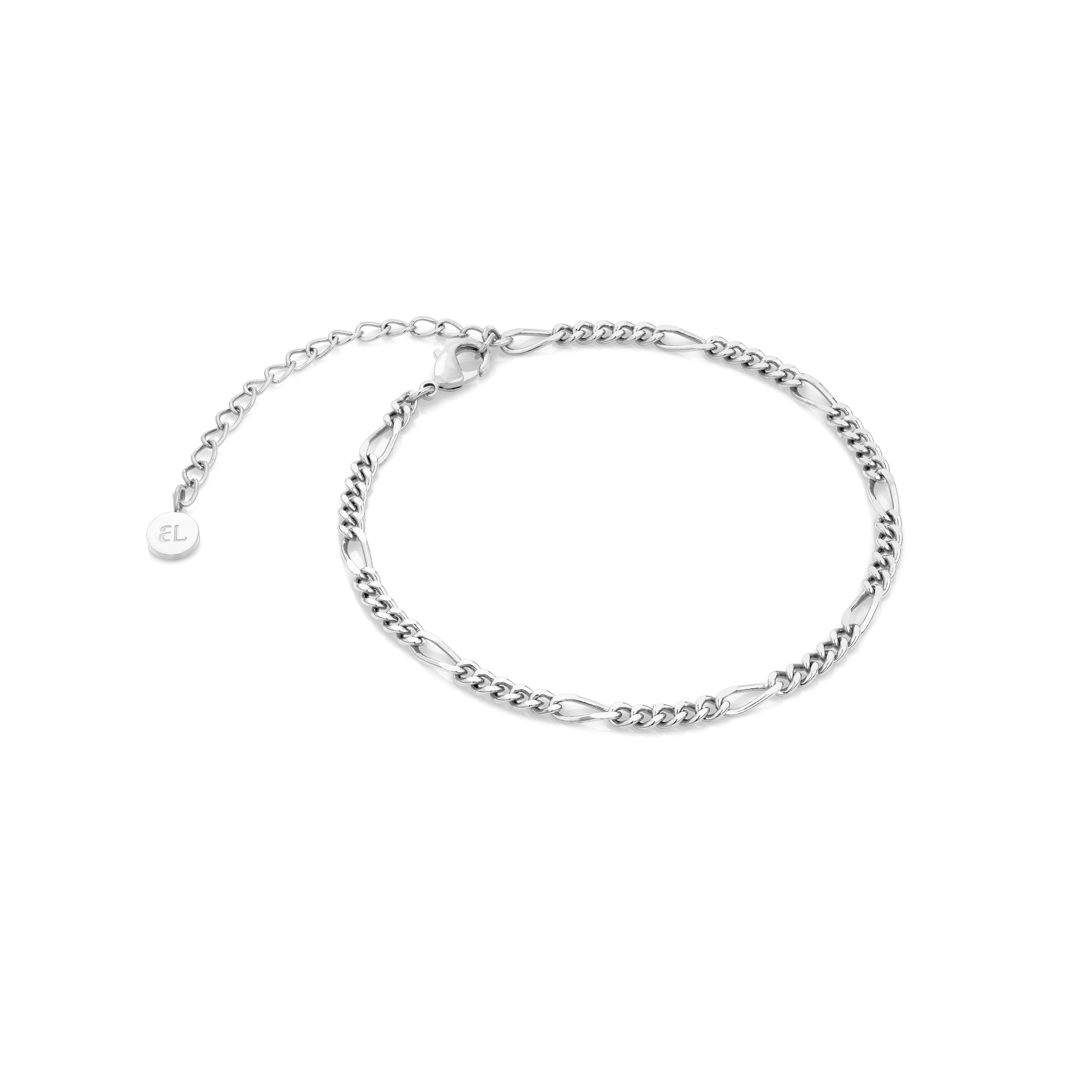 Textured Multi Clover Bracelet (Silver)