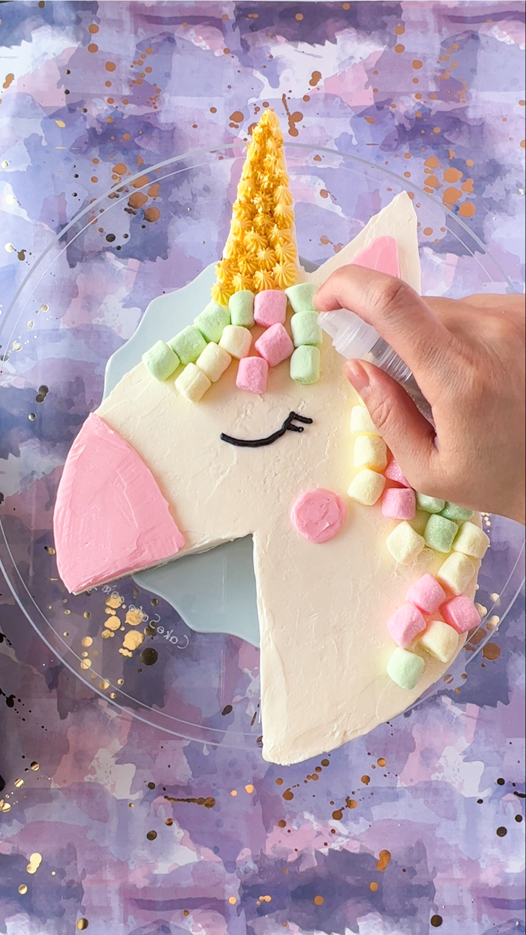 Unicorn Cake with Rainbow Layers - Frugal Mom Eh!