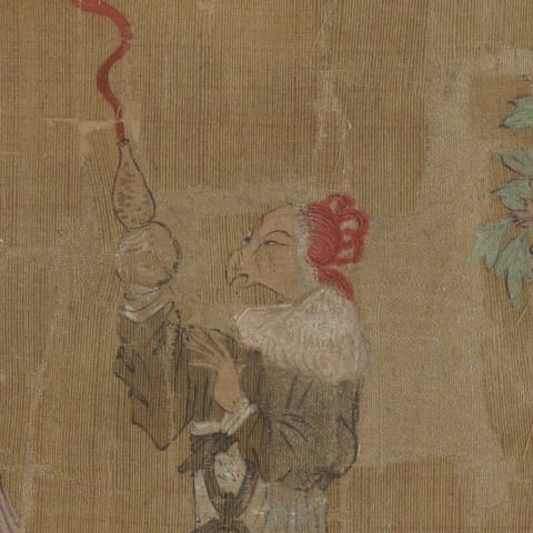 Mythological creature in Chinese culture painting.