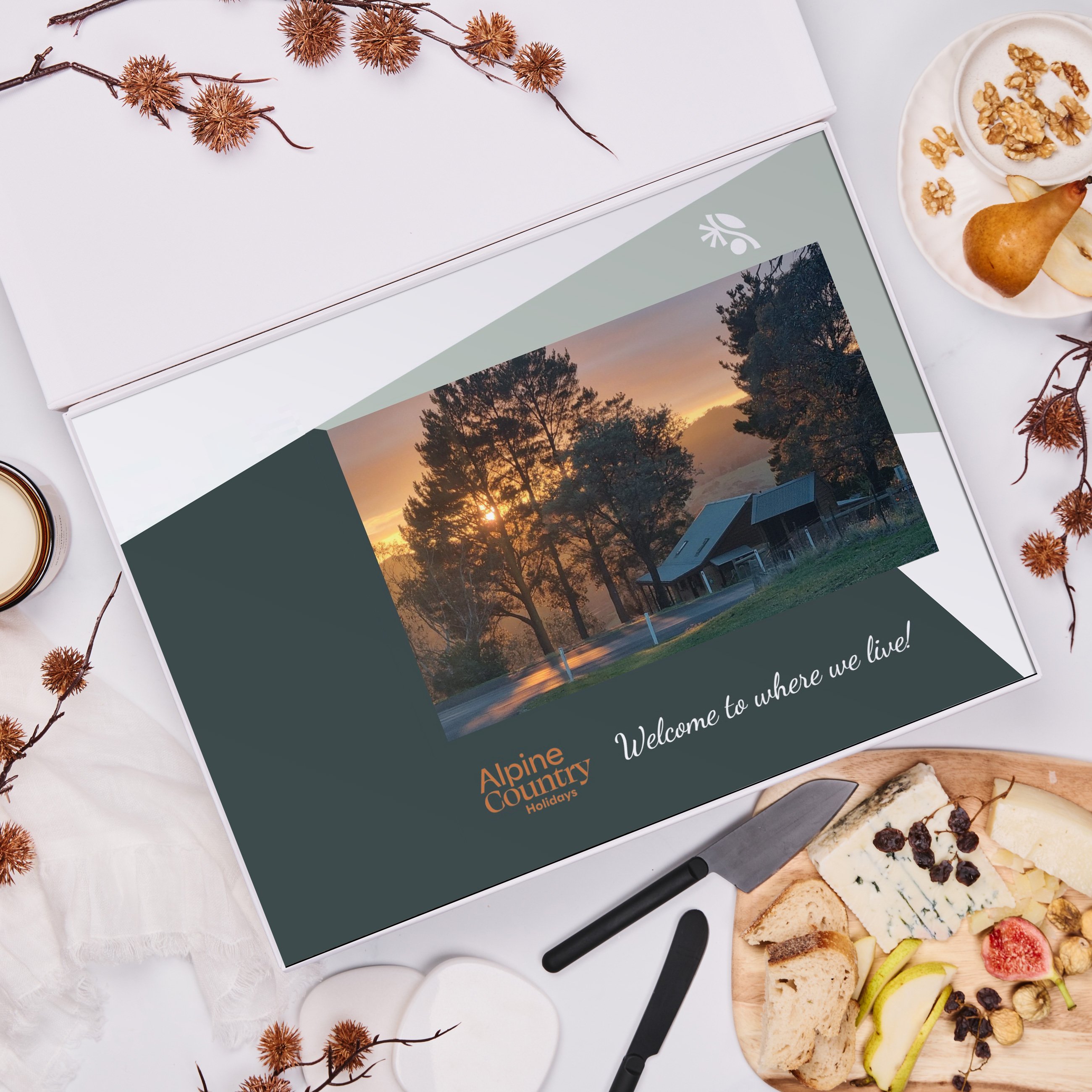 first class hampers corporate branding