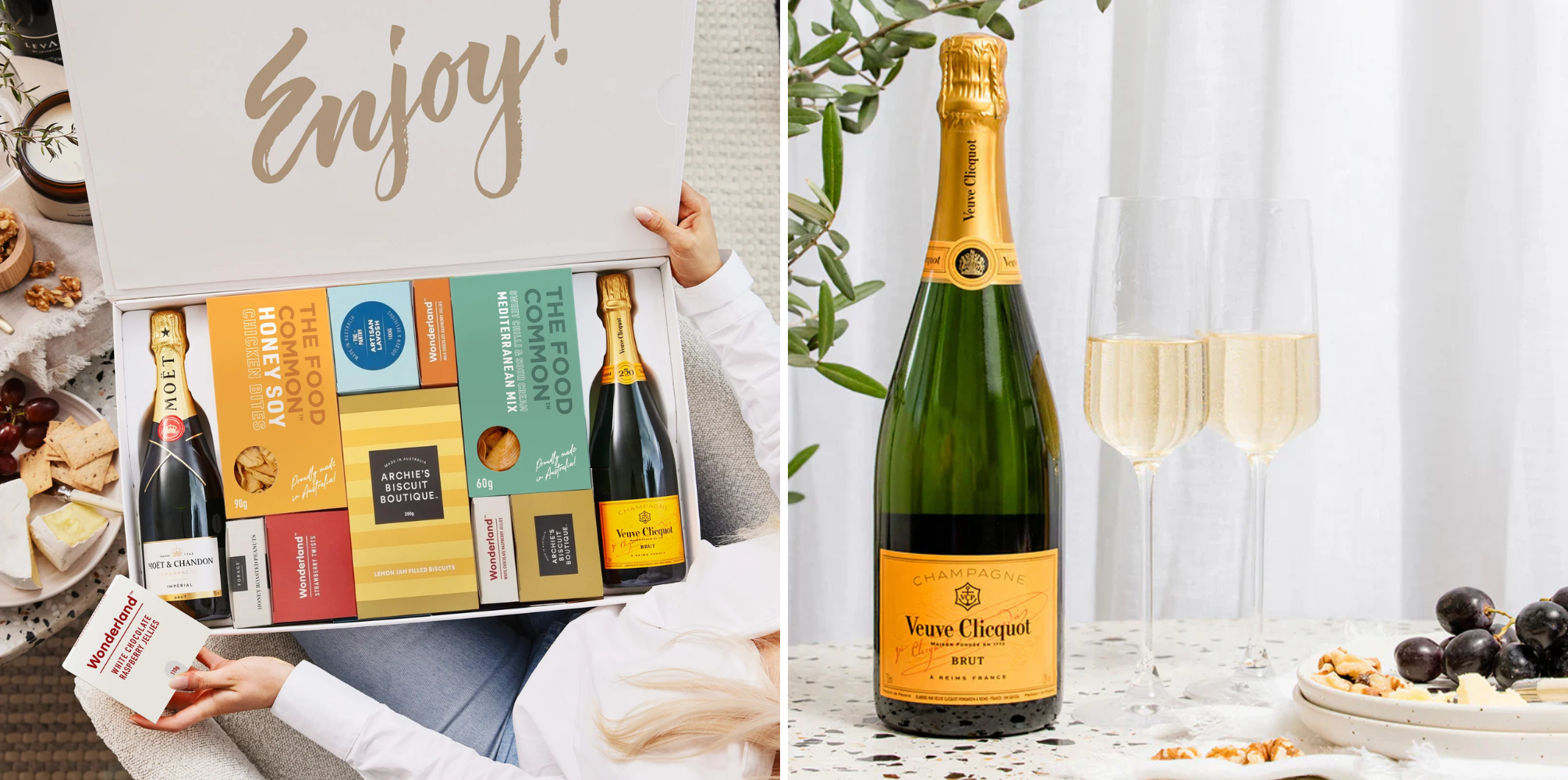 champagne and sparkling wine hampers