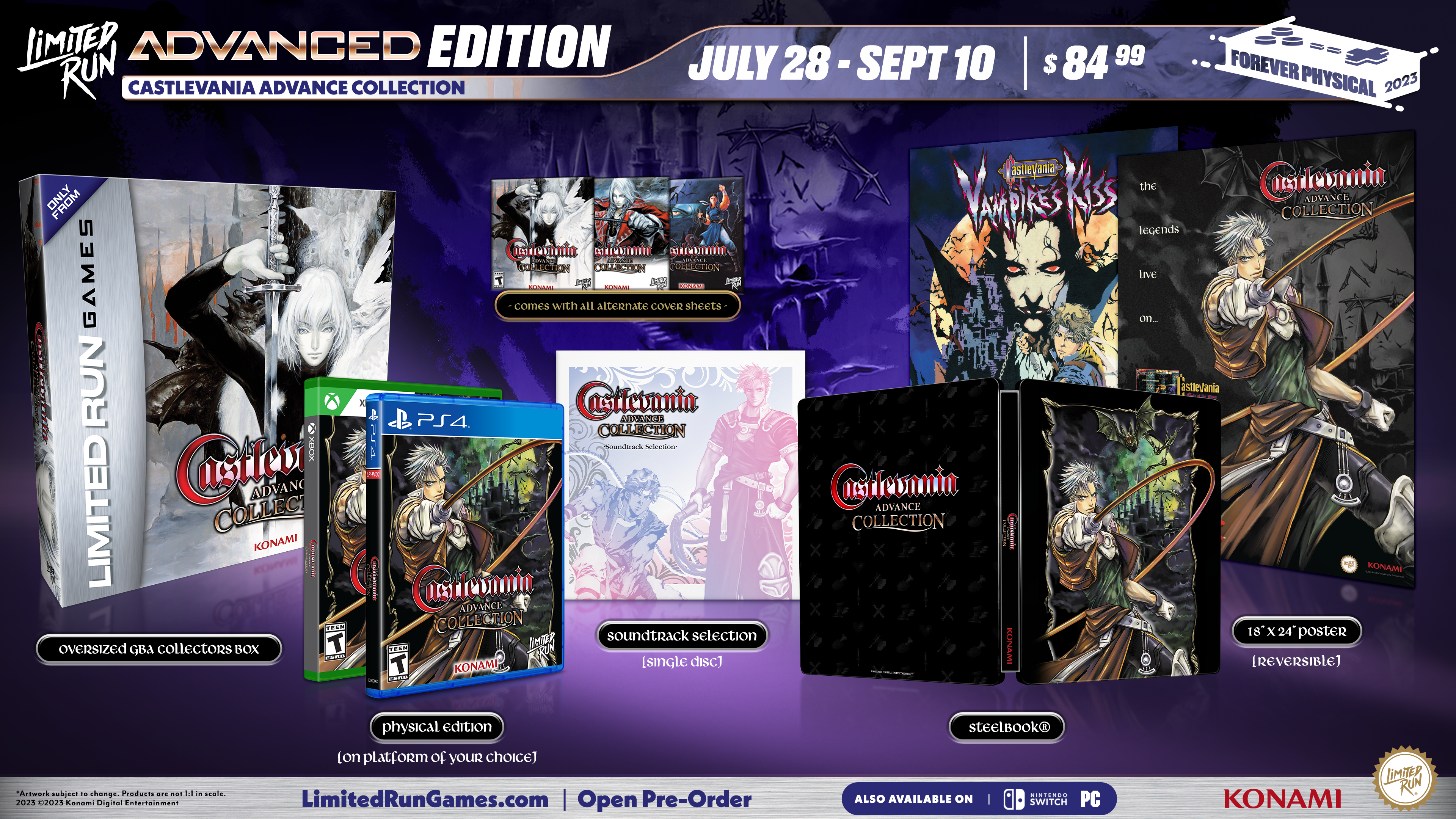 Limited Run #524: Castlevania Advance Collection (PS4) – Limited